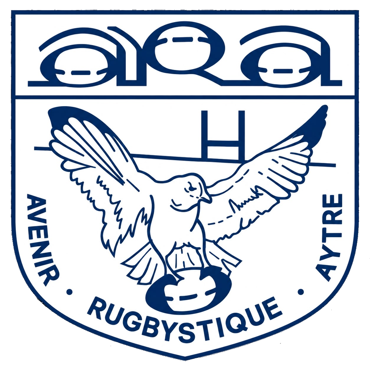 Logo historique Avenir Rugbystique Aytré (1982)